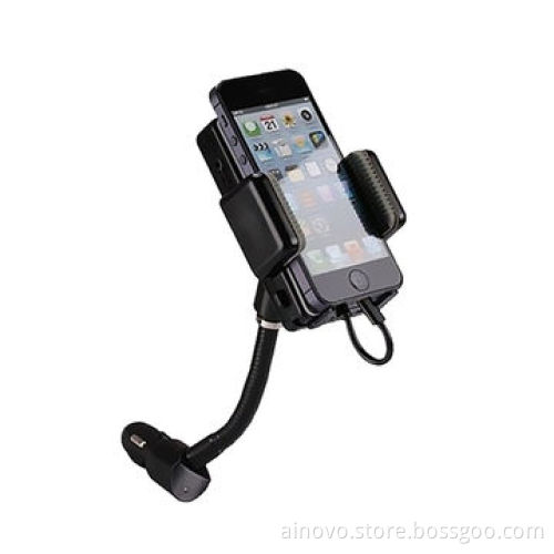 FM transmitter car charger holder for iPhone 4, handsfree, wireless